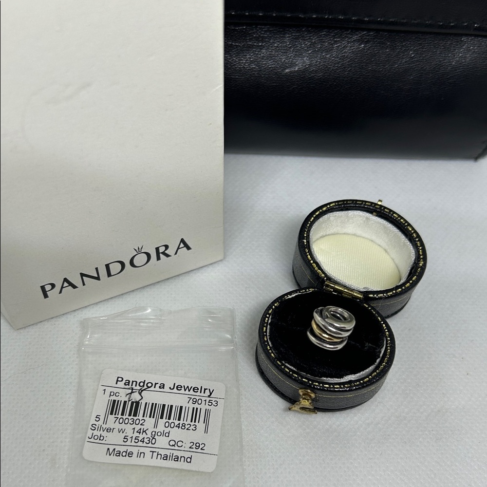 Pandora Sterling & 14K Gold Charm